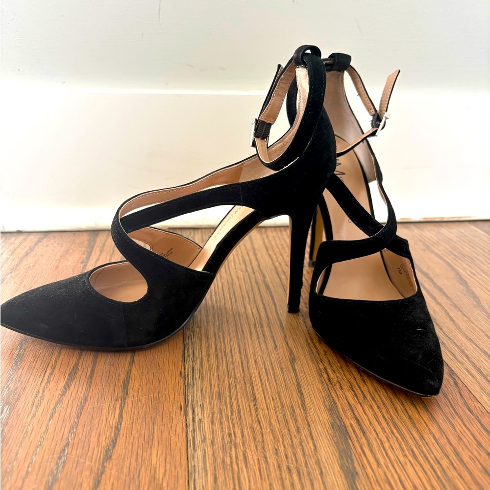 Neiman Marcus Black Criss-Cross heals